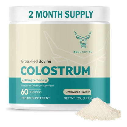 Calostro En Polvo OXNUTRITION Salud Intestinal Apoyo Inmunológico Recuperación Muscular