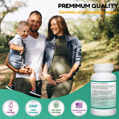 Vitaminas Prenatales Halal Con Dha Y Acido Folico 90 Capsulas Blandas