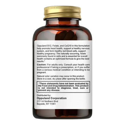 Folato L 5 MTHF 500 Mcg Dfe Suplemento Salud Corazón 90 Cápsulas