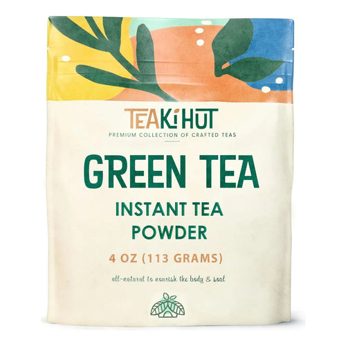 Polvo De Té Verde Instantáneo 113 Gramos Bebida Sin Azúcar A