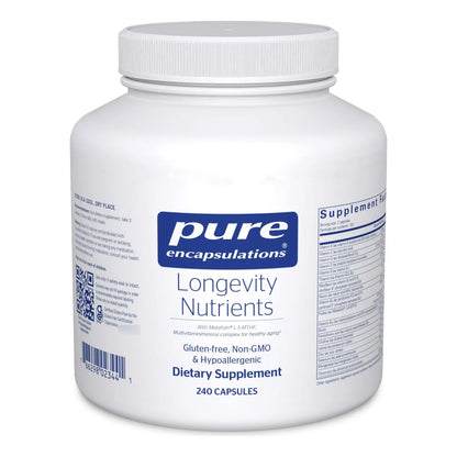 Multivitamínico Mineral Longevity Nutrients Para Envejecimiento Saludable 240 Cápsulas