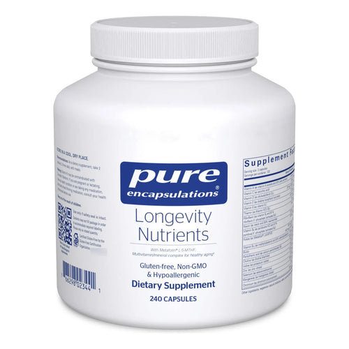 Multivitamínico Mineral Longevity Nutrients Para Envejecimiento Saludable 240 Cápsulas