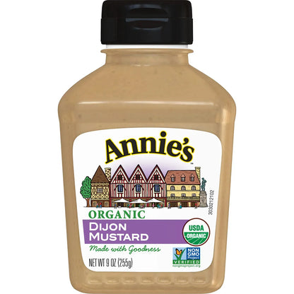 Mostaza De Dijon Organica Annie 9 Onzas Sabor Intenso Y Natural