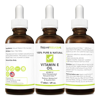 Aceite De Vitamina E 100 Puro Natural 85800 Ui Reparador Piel