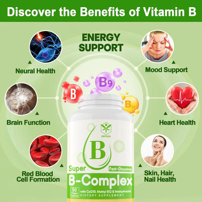 Complejo De Vitaminas B Metiladas Energia Rapida Absorcion Apoyo Neural Y Estado De Animo