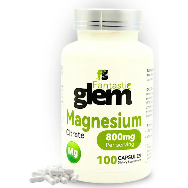 Cápsulas De Citrato De Magnesio Alta Absorción Salud Ósea Y Muscular