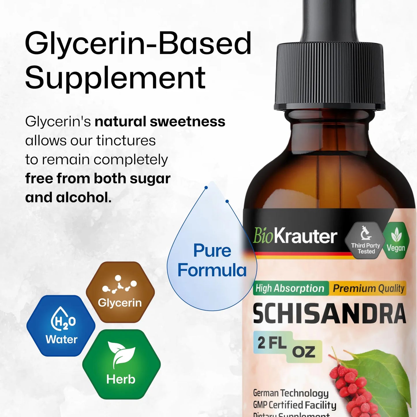Gotas De Schisandra Extracto Natural Para Calma Y Salud Hepatica 60 Ml