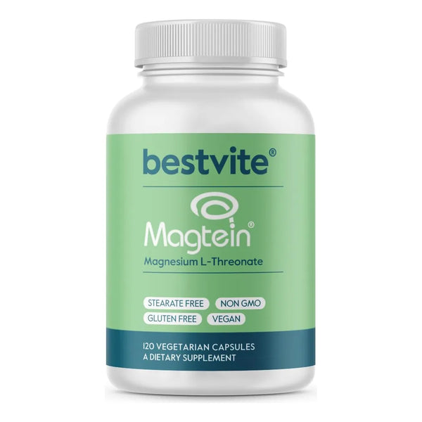Magtein Magnesium L-Threonate 2000 Mg 120 Cápsulas Veganas Memoria Y Enfoque