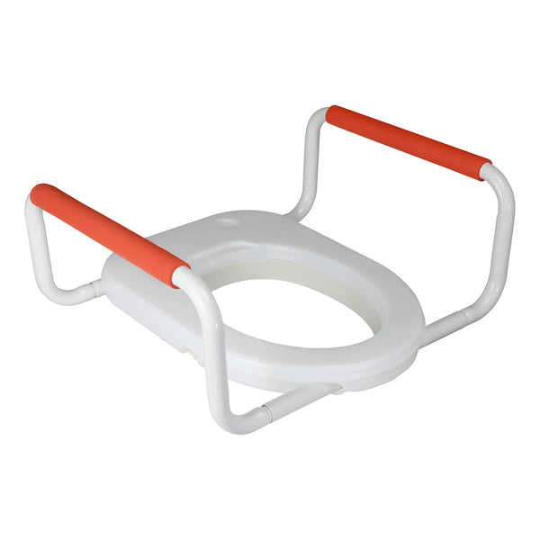 Elevador De Asiento Para Inodoro Con Asas Acolchadas 2 Pulgadas De Altura Seguro Y Comodo