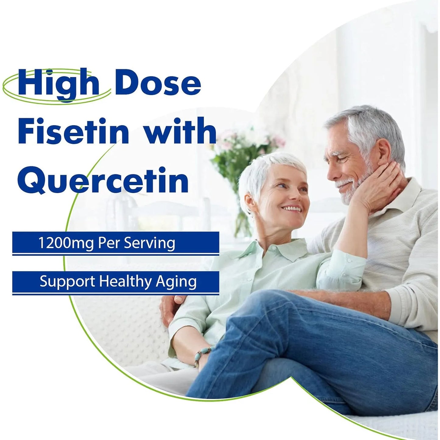 Fisetina Liposomal Con Quercetina 1200 Mg Antioxidante Premium Para Longevidad Celular