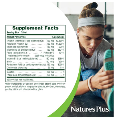 Complejo Vitamínico B150 Liberación Sostenida 60 Tabletas Potenciador De Energía Y Cerebro