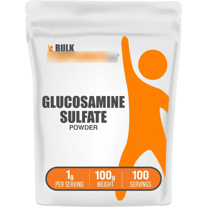 Polvo De Sulfato De Glucosamina 1000 Mg Apoyo Articular Sin Gluten 100 G
