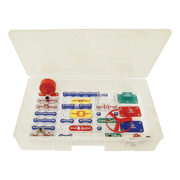 Kit Snap Circuits SC 100 Aprendizaje STEM 100 Proyectos Electronica Sin Soldadura