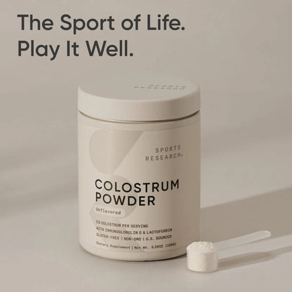 Polvo De Calostro Bovino Sports Research Refuerza Inmunidad Y Salud Intestinal