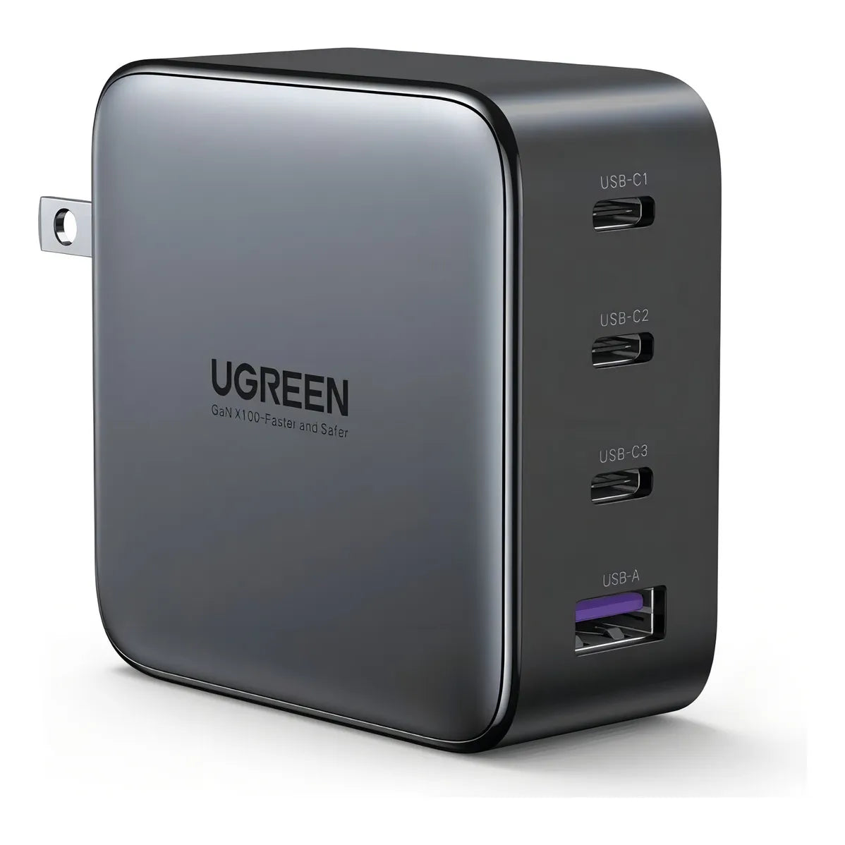Cargador De Pared Ugreen Carga Rapida 100w Gan 3 Usb C 1 Usb - Imagen 1