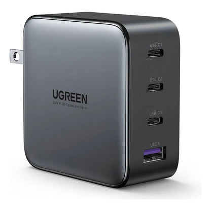 Cargador De Pared Ugreen Carga Rapida 100w Gan 3 Usb C 1 Usb - Imagen 1