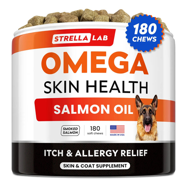 Golosinas Omega 3 Para Perros 180 Unidades Aceite De Pescado Salud Piel Y Articulaciones