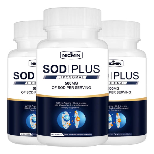 Suplemento SOD Plus 500 Mg Con Glutatión Liposomal Antioxidante Y Apoyo Inmunológico