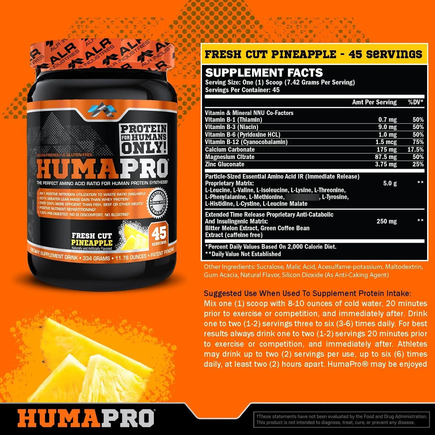 Proteína Humapro Matriz Humana Para Ganar Masa Muscular Magra Sin Residuos
