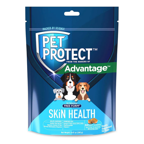 Pet Protect 60 Capsulas Piel Saludable Mascotas Omega 3 Fitoceramidas