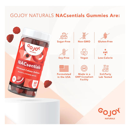 Gomitas GOJOY NACsentials 600 Mg NAC Con Vitamina C Antioxidante Y Desintoxicante