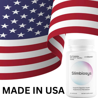 Cápsulas Ultra Probióticas Slimbiosys Con Pre Y Probioticos Para Digestión Y Salud Intestinal