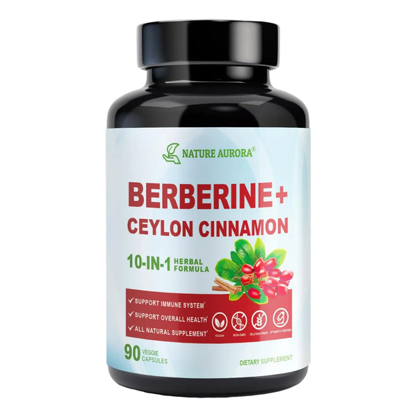 Berberina Canela De Ceilán Picolinato De Cromo 1000 Mg Metab 90 Cápsulas