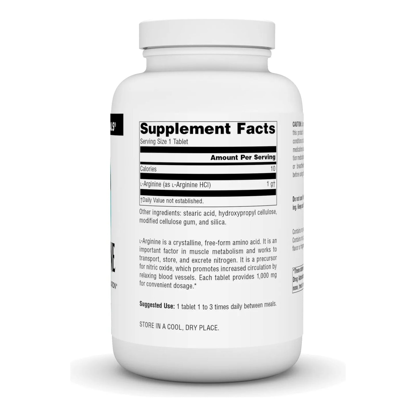 L Arginina 1000 Mg Forma Libre 200 Tabletas Energía Y Salud