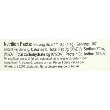 Sal Marina Real Redmond 227g Orgánica Natural Sin Gluten Pura Y Nutritiva