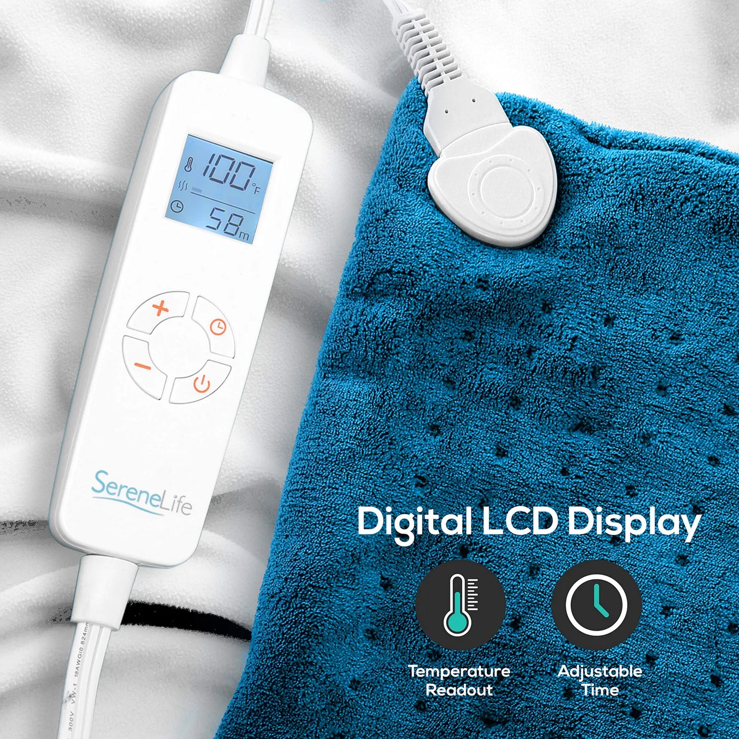 Almohadilla Termica Electrica Grande Para Aliviar Dolores Musculares Y Menstruales