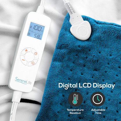 Almohadilla Termica Electrica Grande Para Aliviar Dolores Musculares Y Menstruales