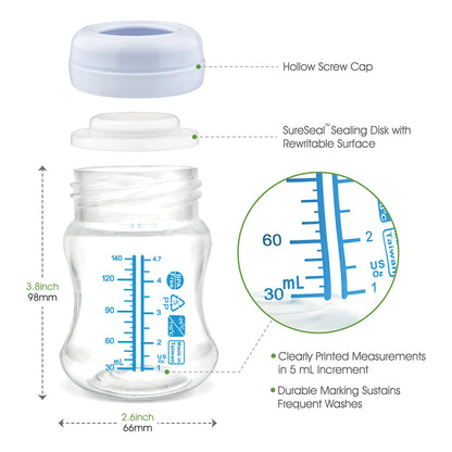 Botella Recolección Leche Boca Ancha 6 Piezas Disco Sellado Compatible Con Spectra Avent