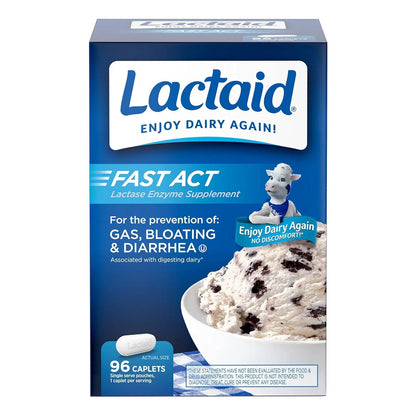 Lactaid Cápsulas Intolerancia A La Lactosa 96 Dosis Viaje Acción Rápida - Imagen 5