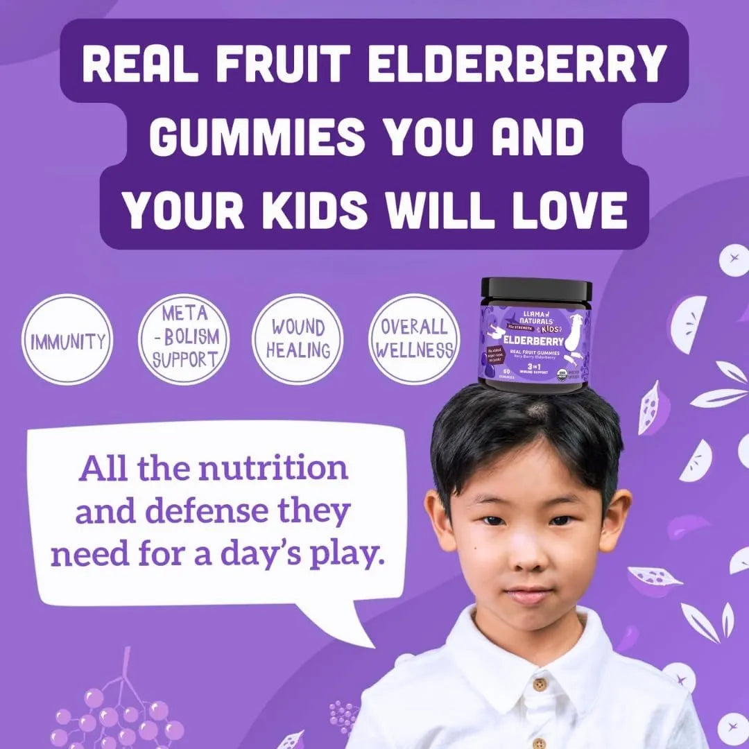 Gomitas De Saúco Para Niños Apoyo Inmune Con Vitamina C Zinc Veganas
