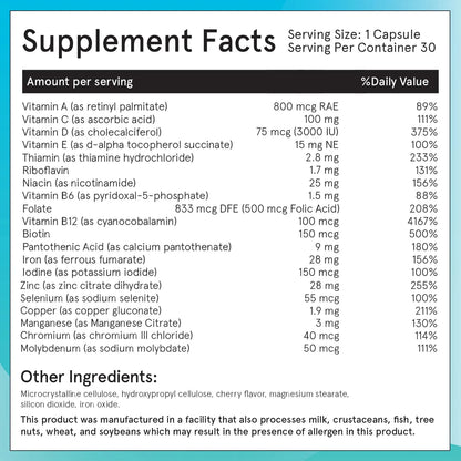 Multivitaminas Bariatricas One A Day WLS Optimum Post Manga Gastrica 30 Capsulas