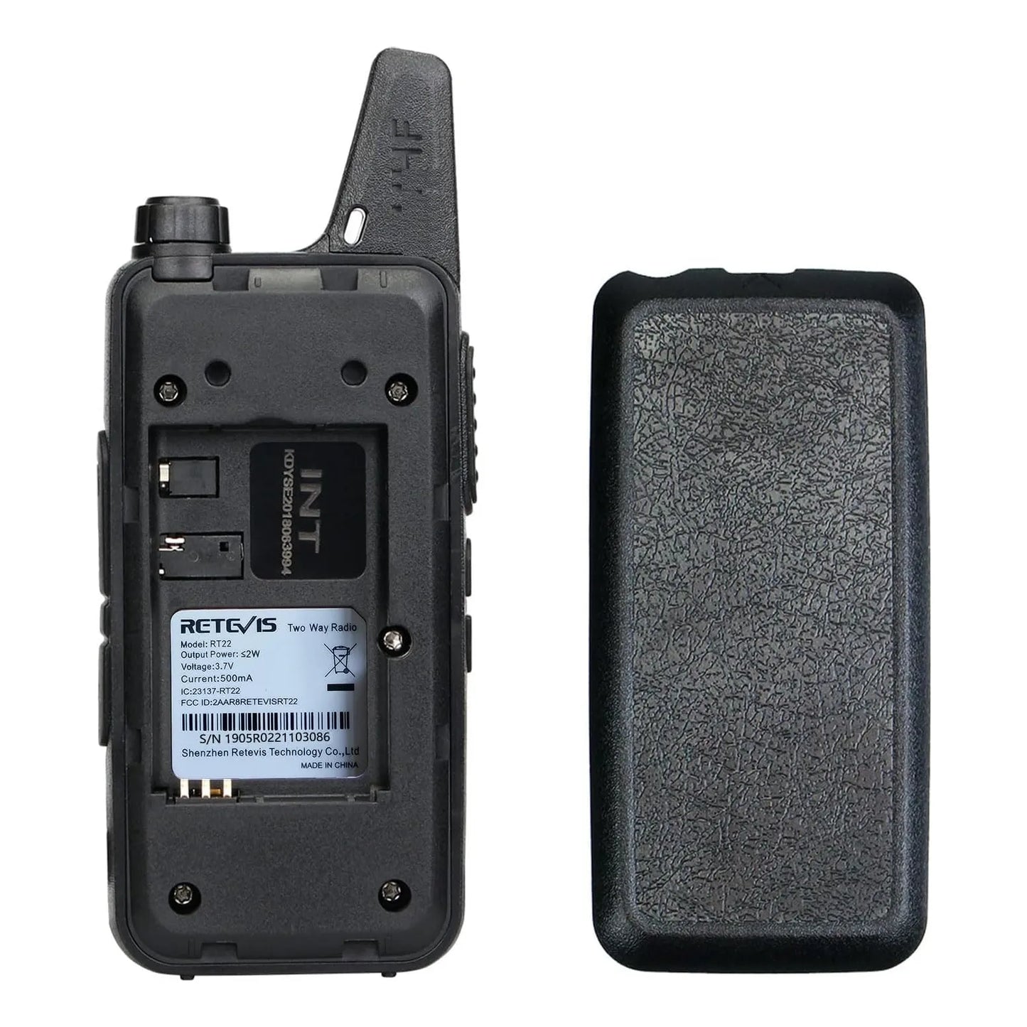 Walkie Talkies Retevis RT22 Largo Alcance Recargables USB C VOX Manos Libres