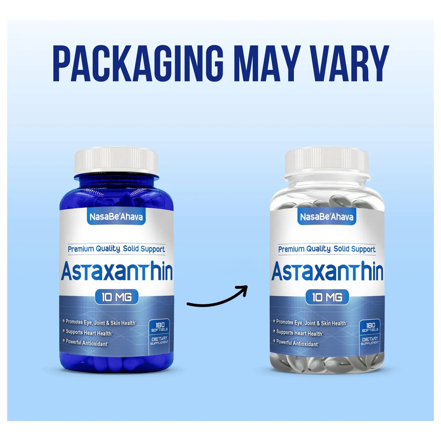Suplemento De Astaxantina Antioxidante 10 Mg Para Piel Y Ojos Saludables
