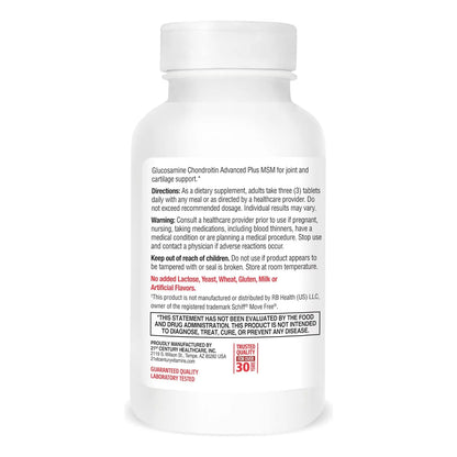 Tabletas Glucosamina Condroitina Avanzada 120 Unidades Salud Articular