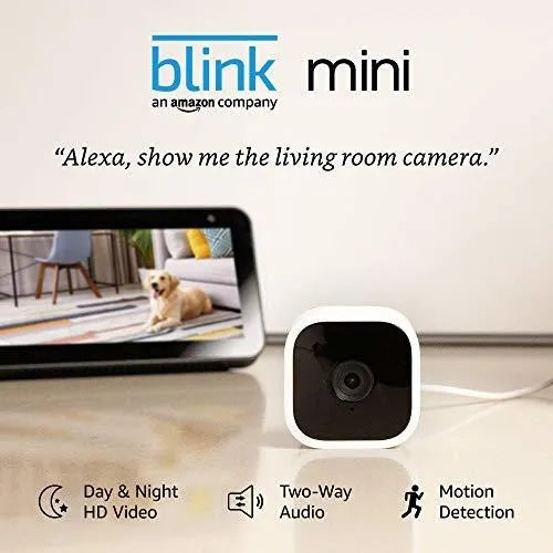 Blink Mini Camara De Seguridad Inteligente Alexa 2 Camaras - Imagen 5