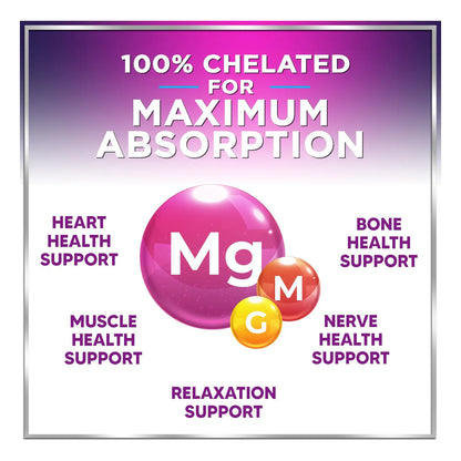 Suplemento De Magnesio Glicinato 1000 Mg Salud Osea Cardiaca Nervios Musculos