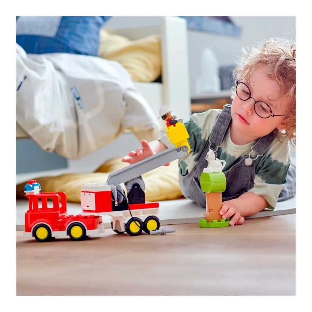 Kit De Construcción Lego Duplo Camión De Bomberos 10969 Con Luces Y Sonido