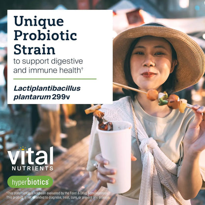 Hyperbiotics Vital Nutrients IBS Probiotic Vegano Para Aliviar Sintomas De SII