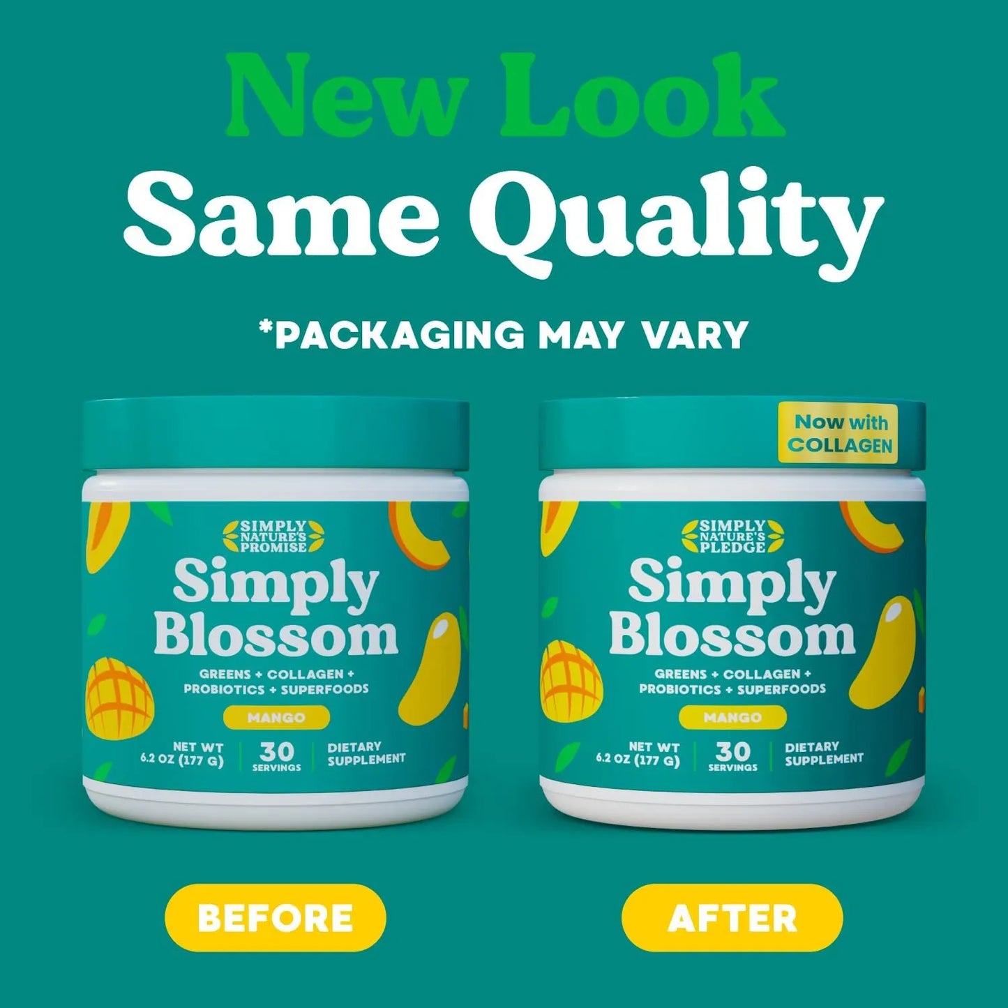 Polvo Verde Superalimento Con Colageno Y Probióticos Para Mujeres Simply Blossom Nutrition