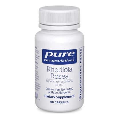 Rhodiola Rosea Suplemento Para Estrés Ocasional Resistencia Y Alivio De Fatiga 90 Cápsulas Veganas
