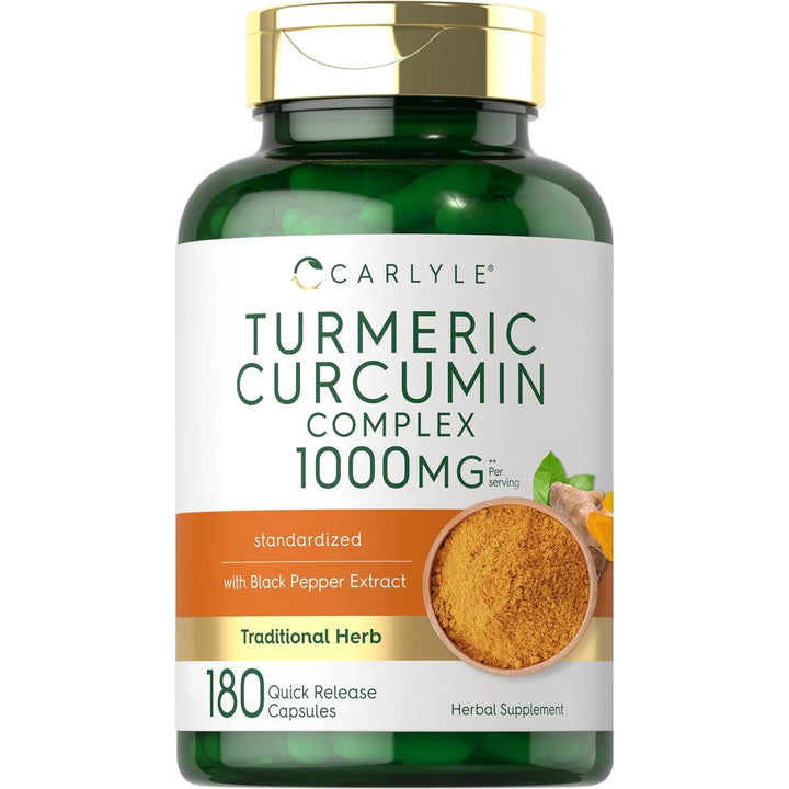 Cápsulas De Cúrcuma Carlyle 1000mg Complemento Natural Sin Gluten - Imagen 1