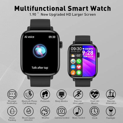 Reloj Inteligente 1.90 Pulgadas Con Llamadas Y Diseño Elegante