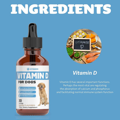 Vitamina D Para Perros Huesos Fuertes Y Saludables Importado De Eeuu