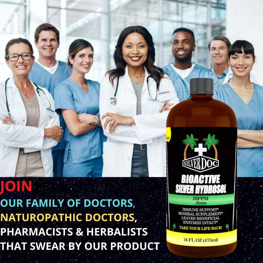 Silver Hydrosol 32 Onzas Suplemento Mineral Apoyo Inmunologico Natural