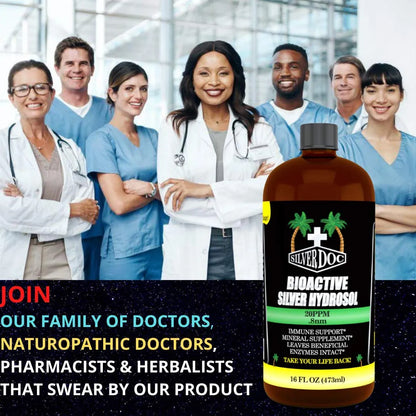 Silver Hydrosol 32 Onzas Suplemento Mineral Apoyo Inmunologico Natural