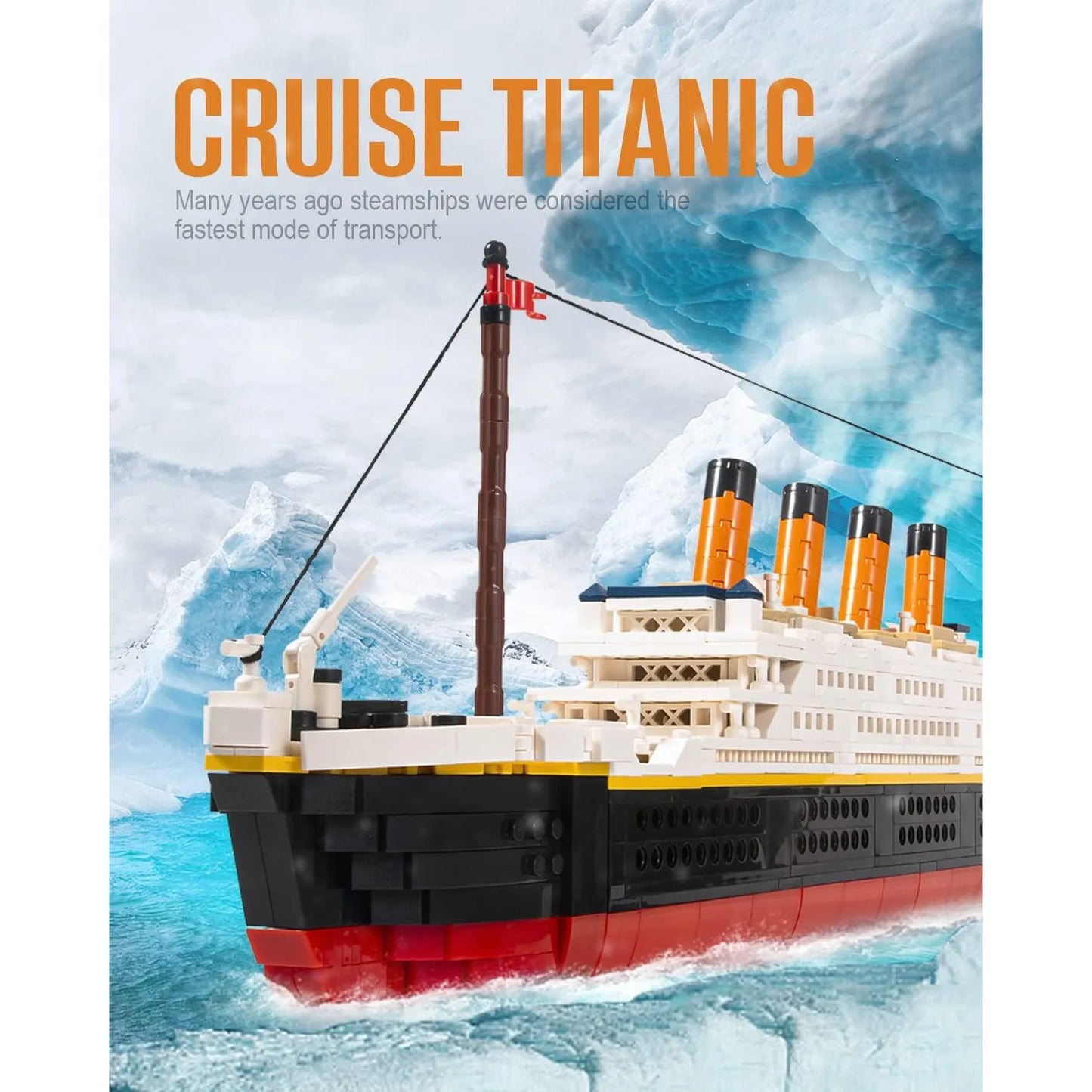 Juego De Construccion Titanic 1288 Piezas Mini Bloques Para Adultos Y Ninos